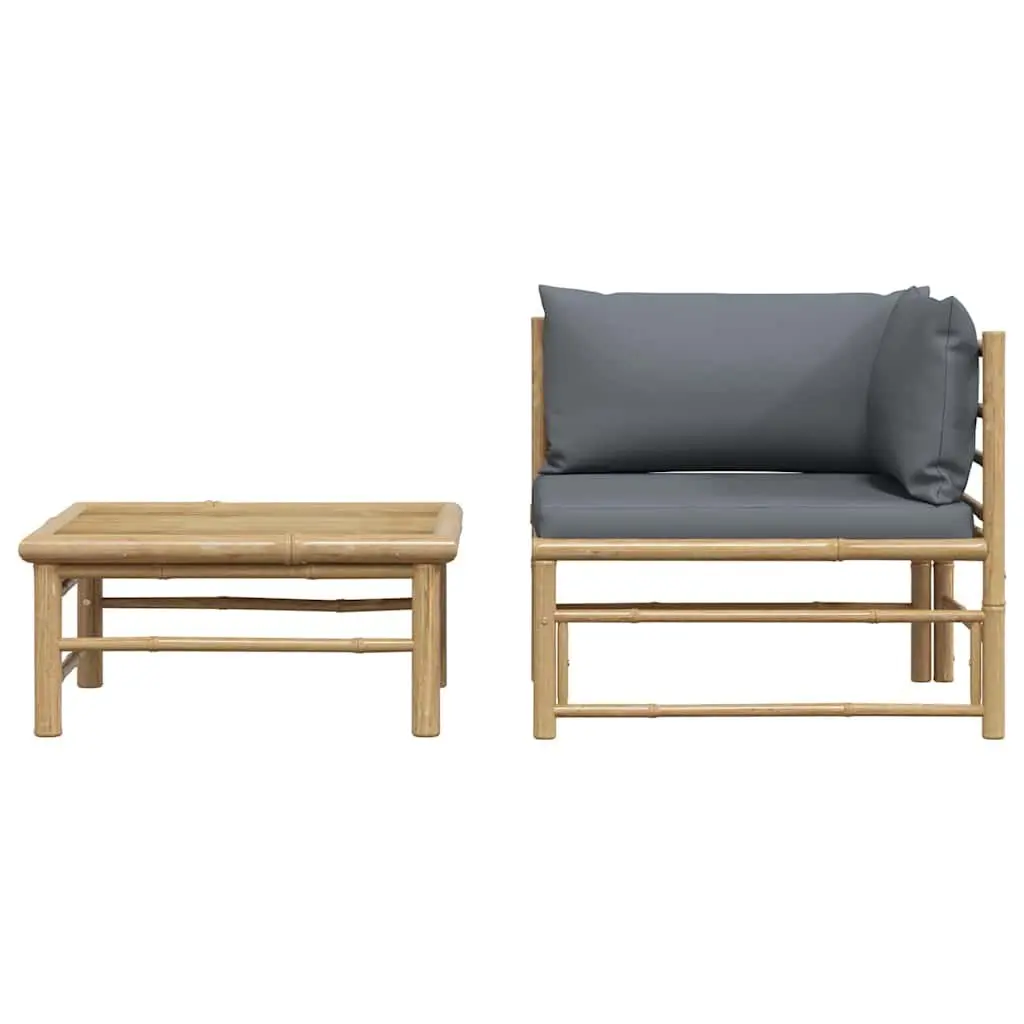 2-Piece Outdoor Lounge Set with Cushions