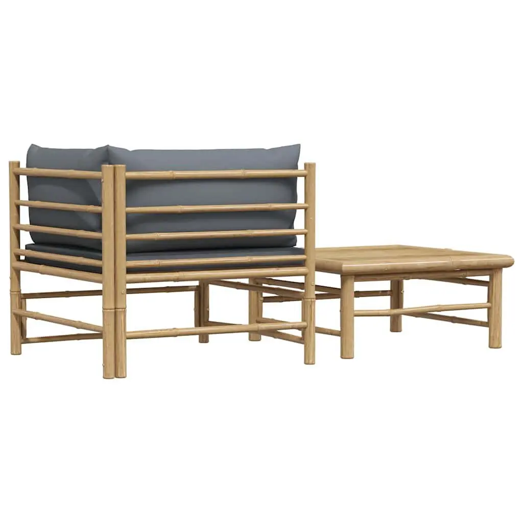2-Piece Outdoor Lounge Set with Cushions