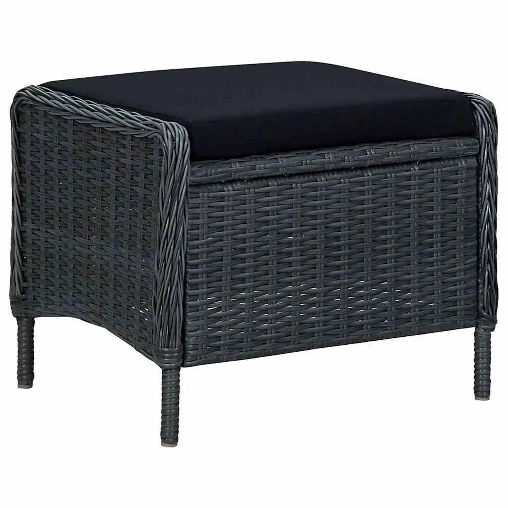 Reclining Garden Chair with Footstool
