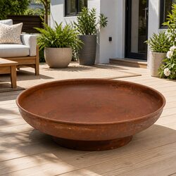 57 cm Steel Fire Pit for Garden and Patio
