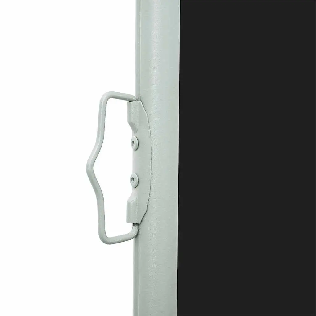 Retractable Side Awning Polyester 140x600cm Black