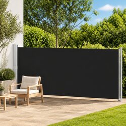 600x160 cm Premium Retractable Side Awning for Outdoors