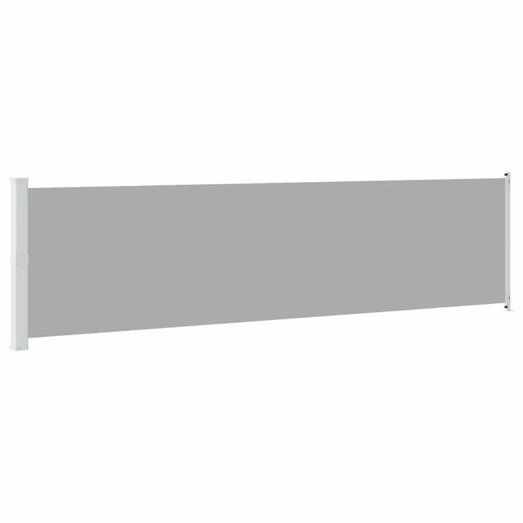Grey Patio Retractable Side Awning 600x160cm