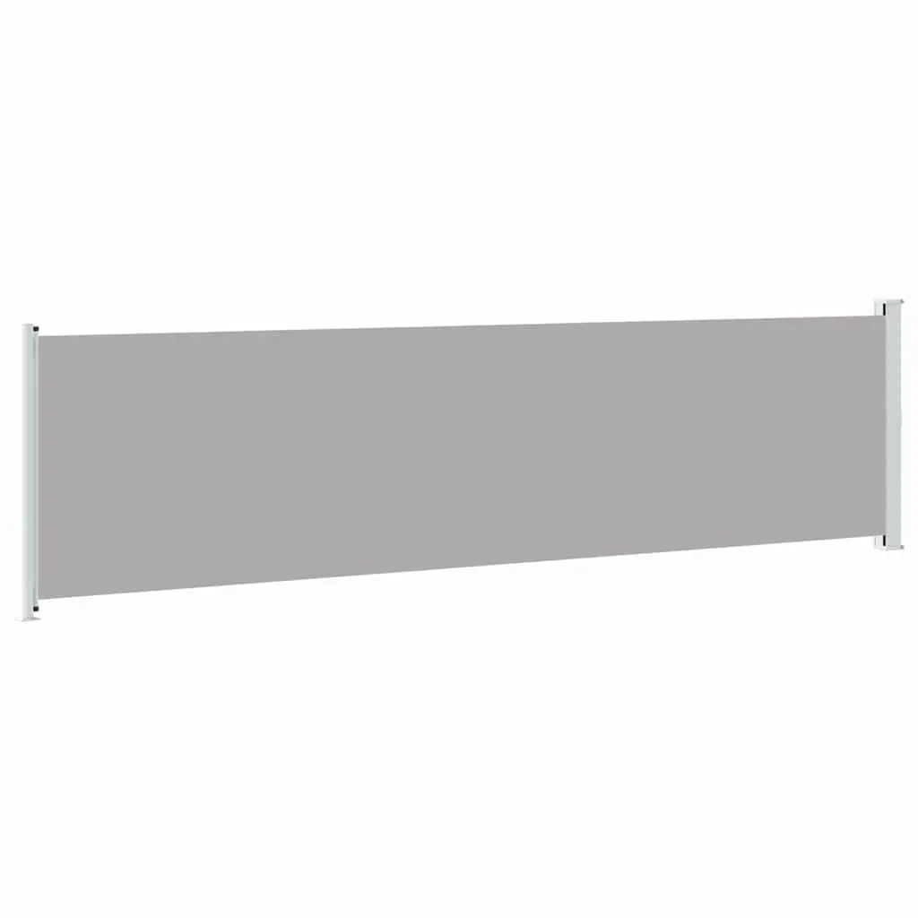 Grey Patio Retractable Side Awning 600x160cm