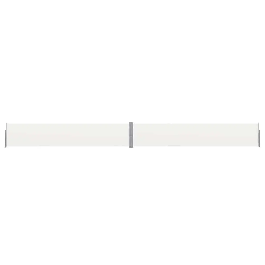 Cream Retractable Side Awning 140x1200cm