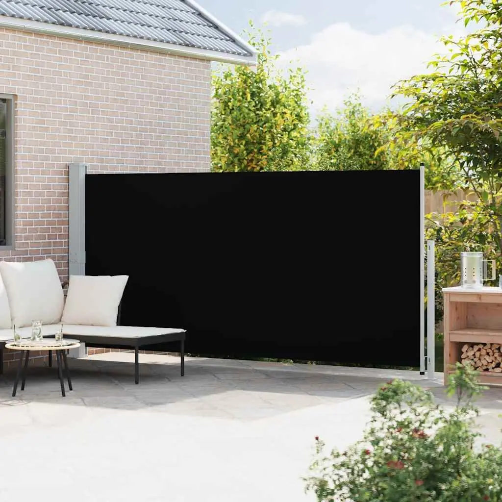 Retractable Side Awning 180x500cm Black