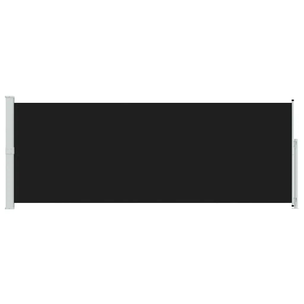 Retractable Side Awning 180x500cm Black