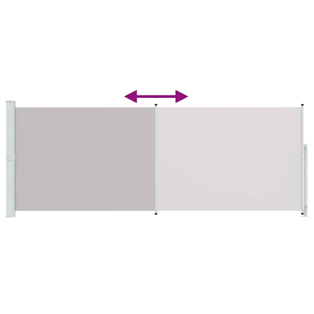 Retractable Side Awning 180x500cm Grey