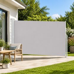 Premium Grey Patio Side Awning 200x500cm for Comfort