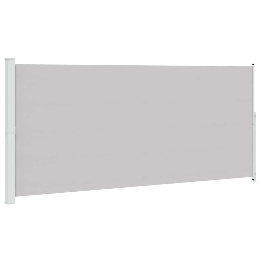Patio Retractable Side Awning 220x500cm Grey