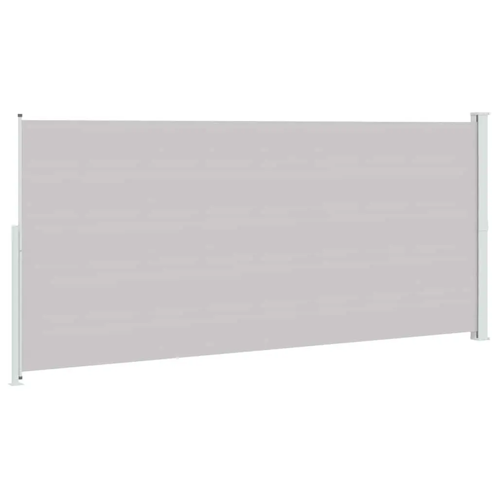 Patio Retractable Side Awning 220x500cm Grey