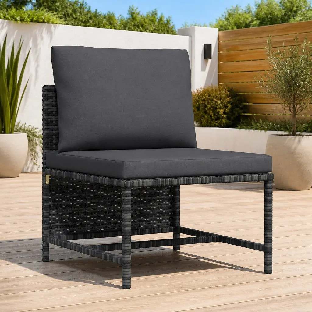 Outdoor Sectional Middle Sofa with Cushions