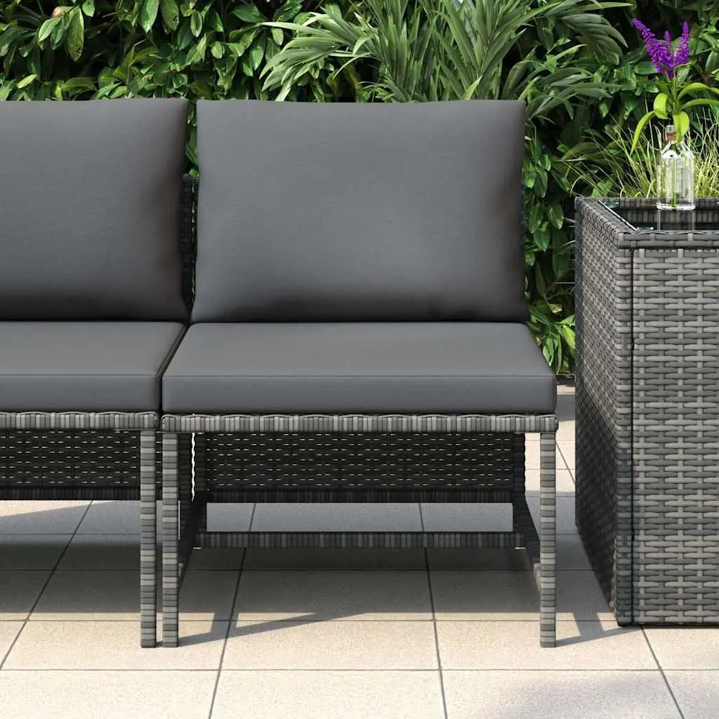 Outdoor Sectional Middle Sofa with Cushions