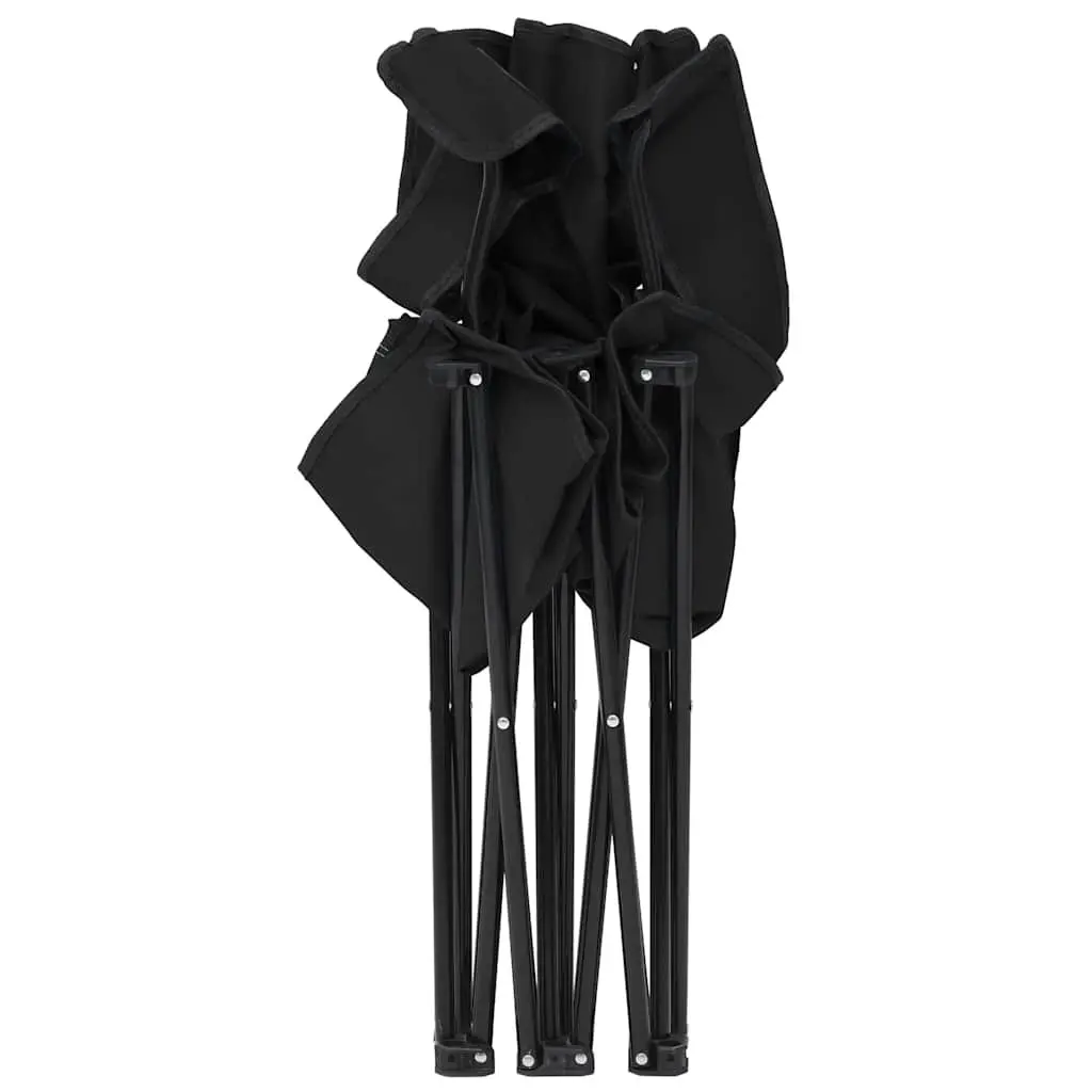 2-Seater Foldable Camping Chair in Black