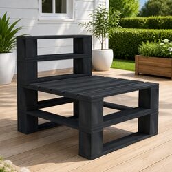 Wooden Garden Pallet Middle Sofa for Outdoor Relaxation