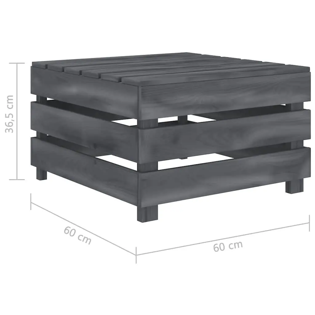 Grey Garden Pallet Table for Outdoor Spaces