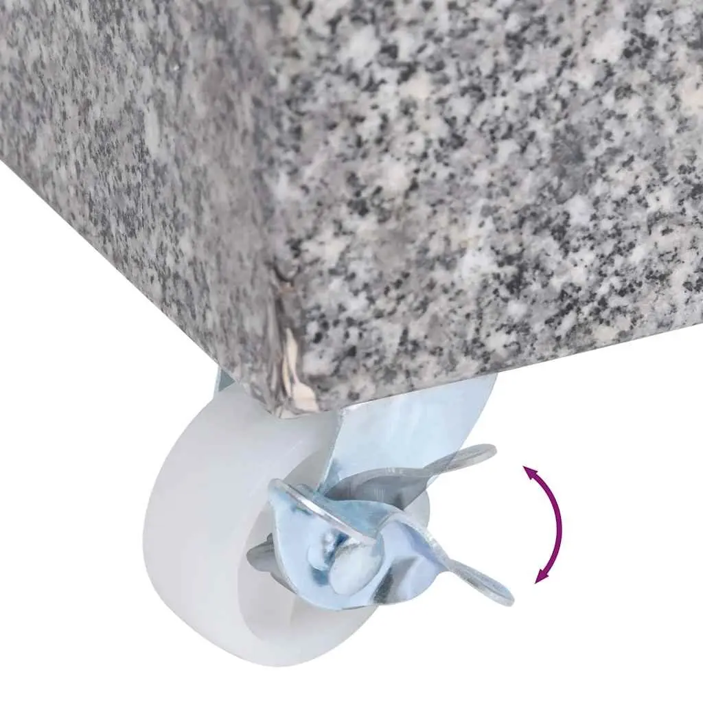 Heavy Duty Grey Granite Umbrella Base for Stability