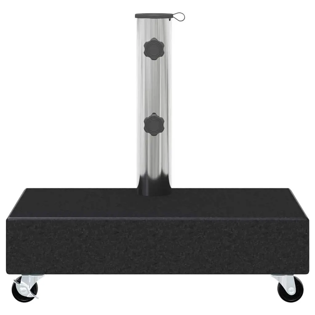 Umbrella Base Granite Black Outdoor Garden Parasol Stand Holder Heavy Duty
