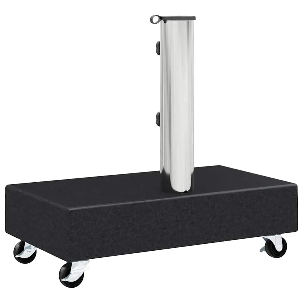 Umbrella Base Granite Black Outdoor Garden Parasol Stand Holder Heavy Duty