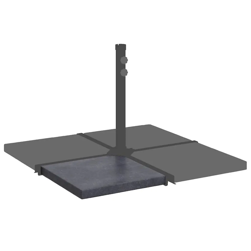 Umbrella Weight Plate Granite Square Black 25kg