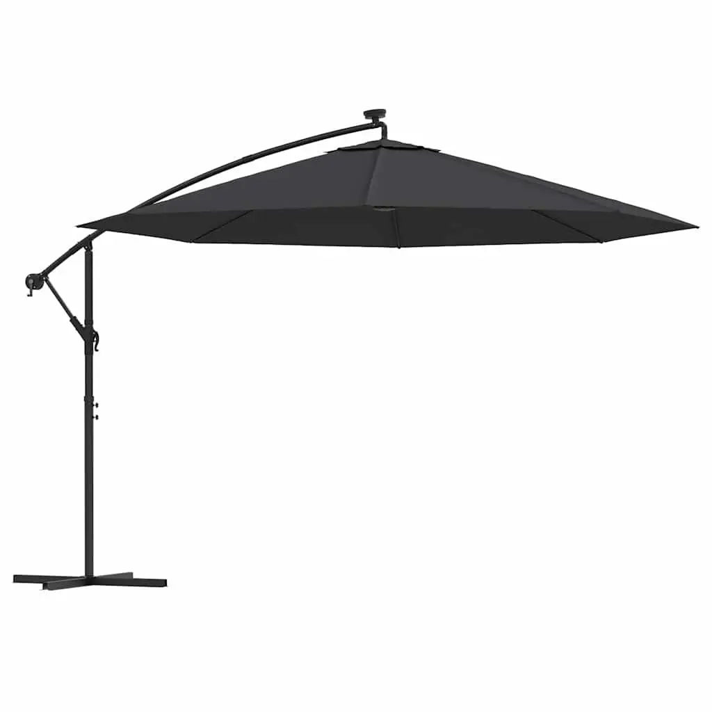 Cantilever Garden Parasol with LED Lighting 350cm