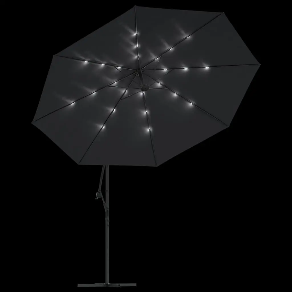 Cantilever Garden Parasol with LED Lighting 350cm