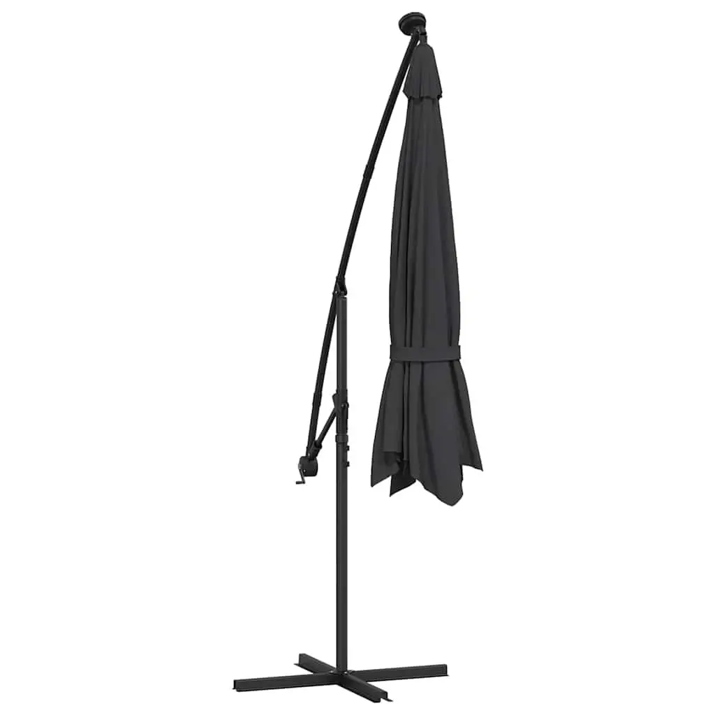 Cantilever Garden Parasol with LED Lighting 350cm