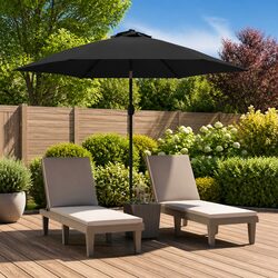 Premium Outdoor Parasol Fabric Cover - Anthracite 300cm