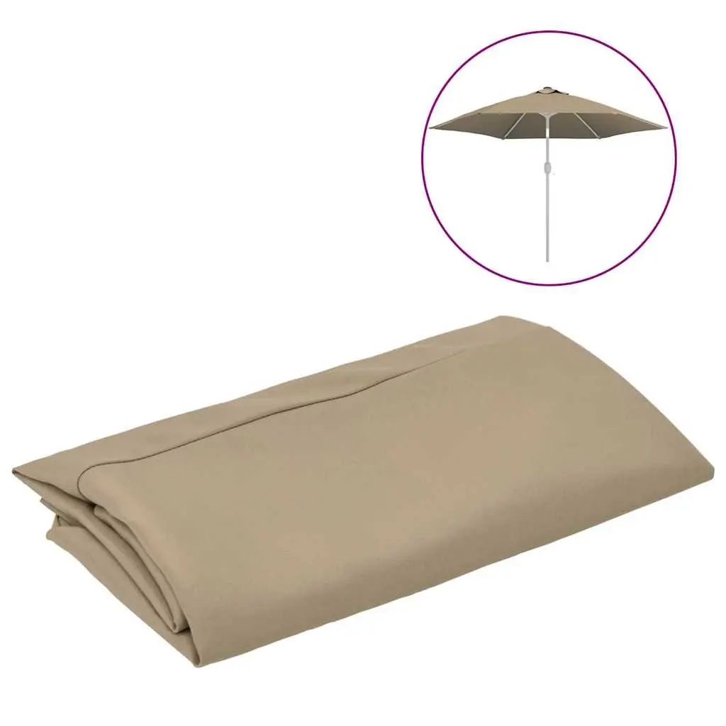 Replacement Parasol Fabric Polyester 300cm Taupe