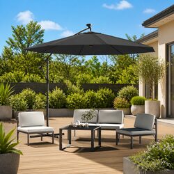 Sturdy Replacement Fabric Cantilever Umbrella 300cm Anthracite