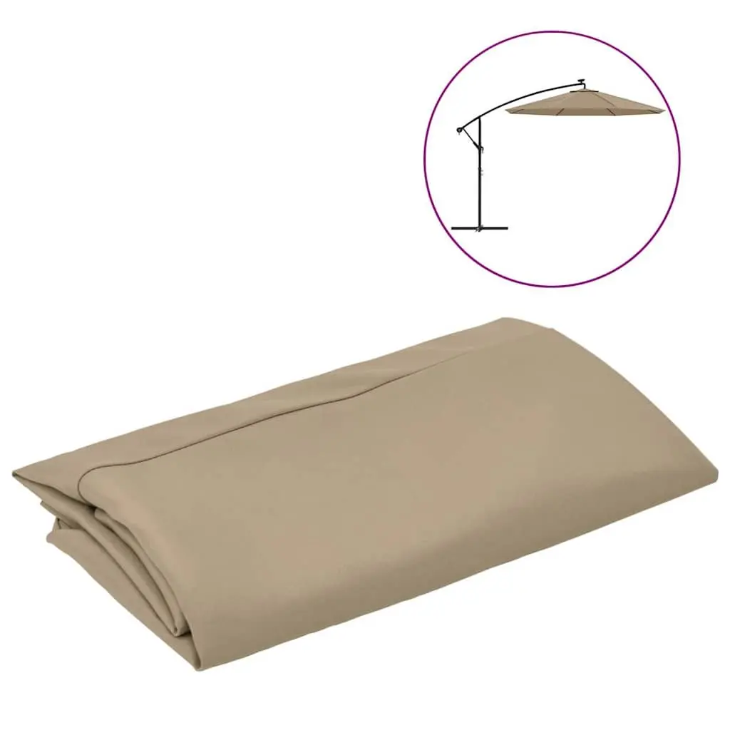 Replacement Fabric Cantilever Umbrella Polyester 300cm Taupe