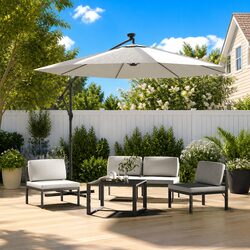 Durable Sand Replacement Fabric Cover for Cantilever Umbrella
