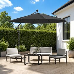 Durable Anthracite Replacement Fabric for Cantilever Umbrellas