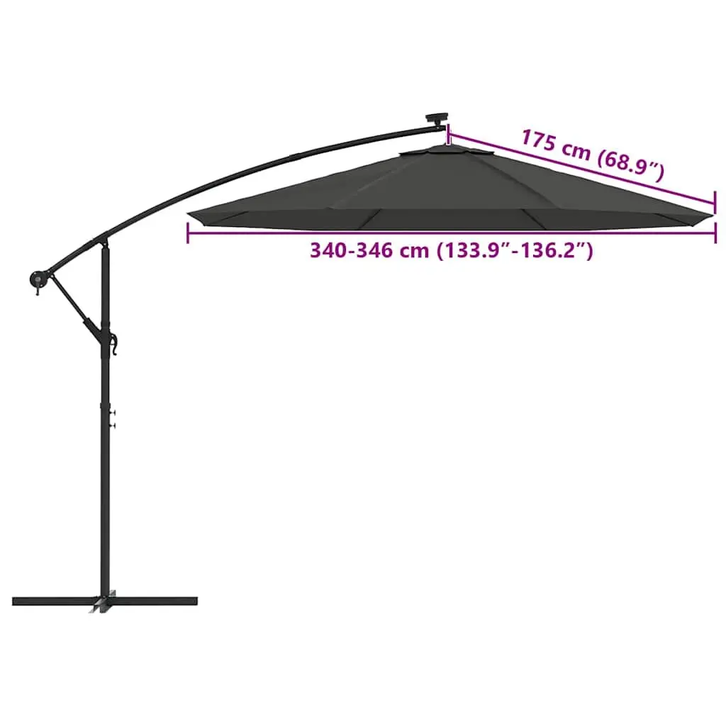 Anthracite Replacement Fabric for Cantilever Umbrellas