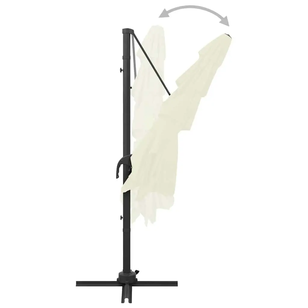 4-Tier Garden Parasol Polyester 250x250cm Beige