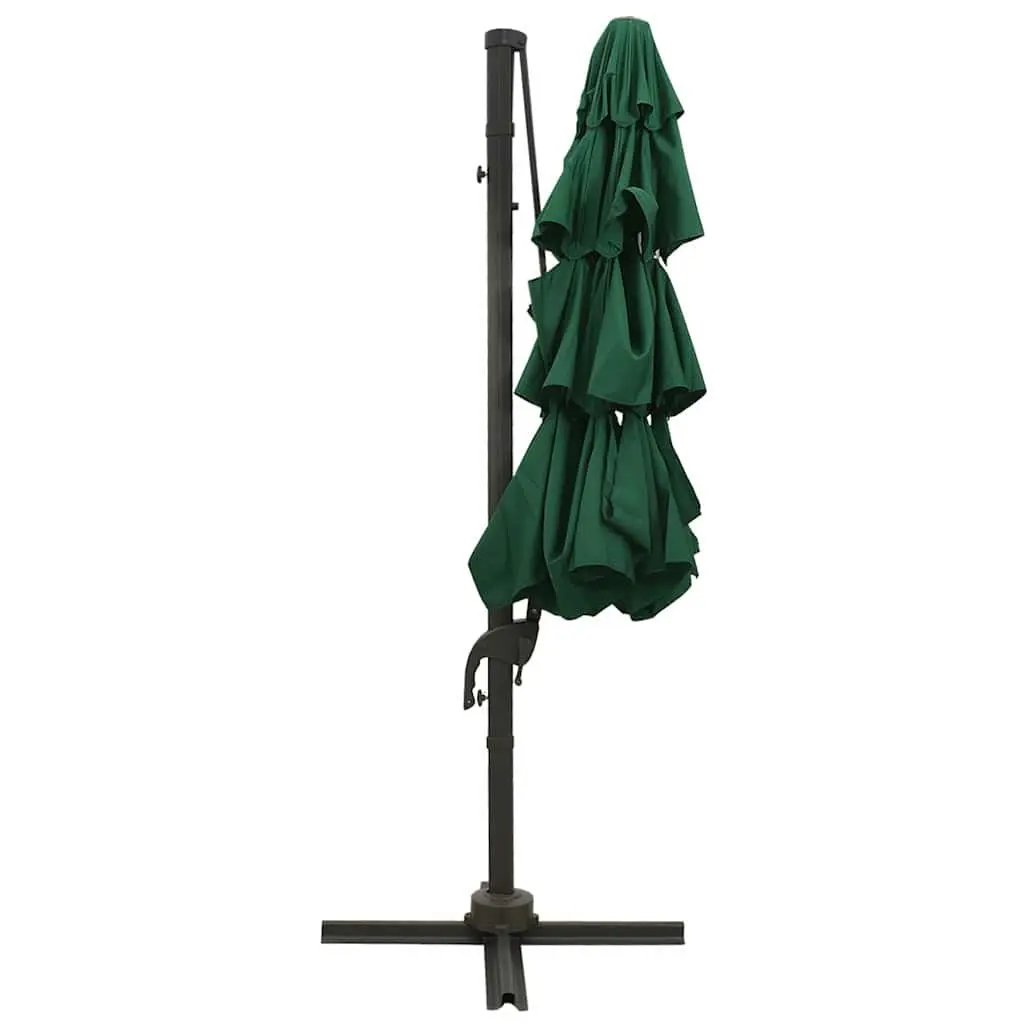 Garden Parasol Polyester 3x3m Green