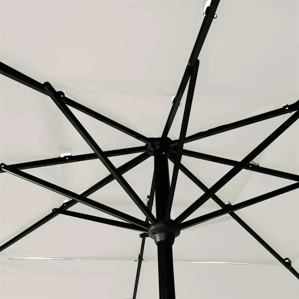 3-Tier Garden Parasol with Crank and Tilt Function
