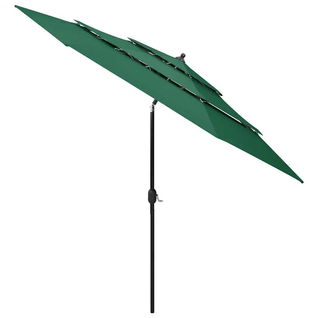 Garden Parasol Polyester 3m Green