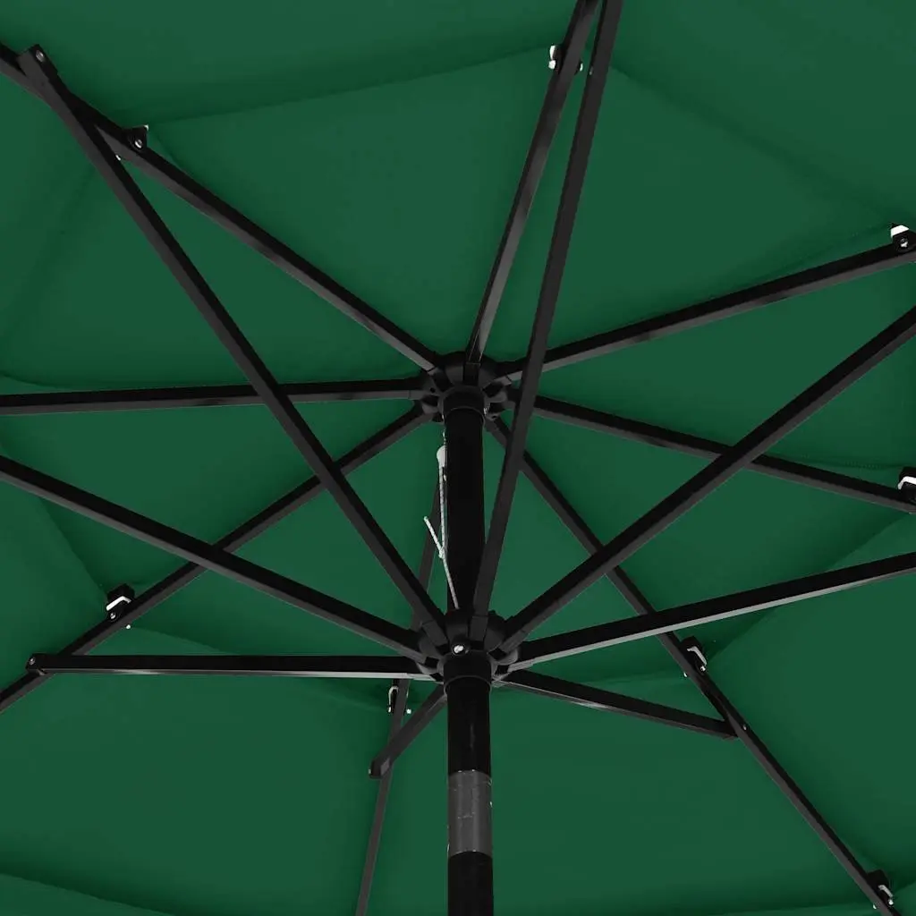 Garden Parasol Polyester 3m Green