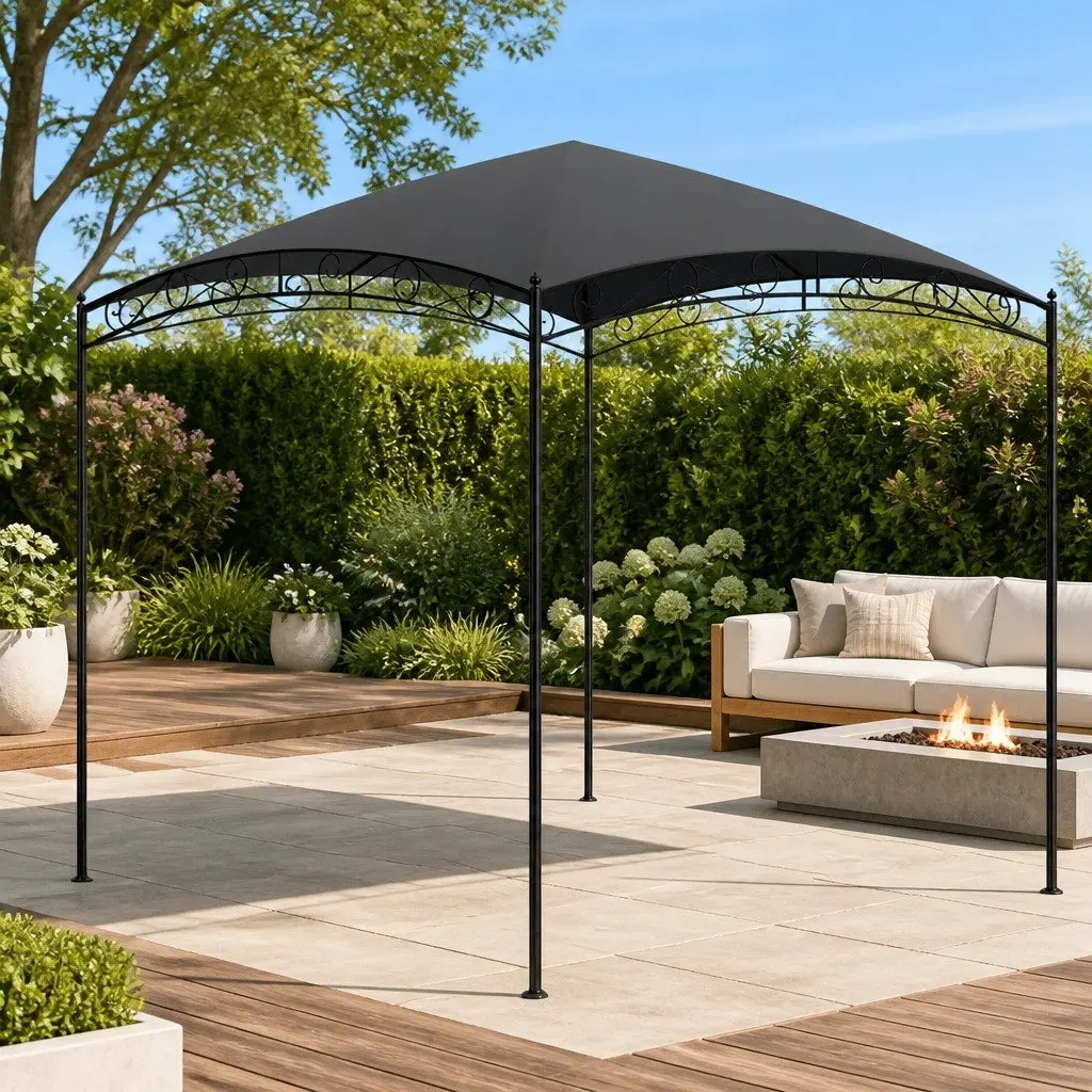 Anthracite 3x3x2.65m Outdoor Canopy Gazebo