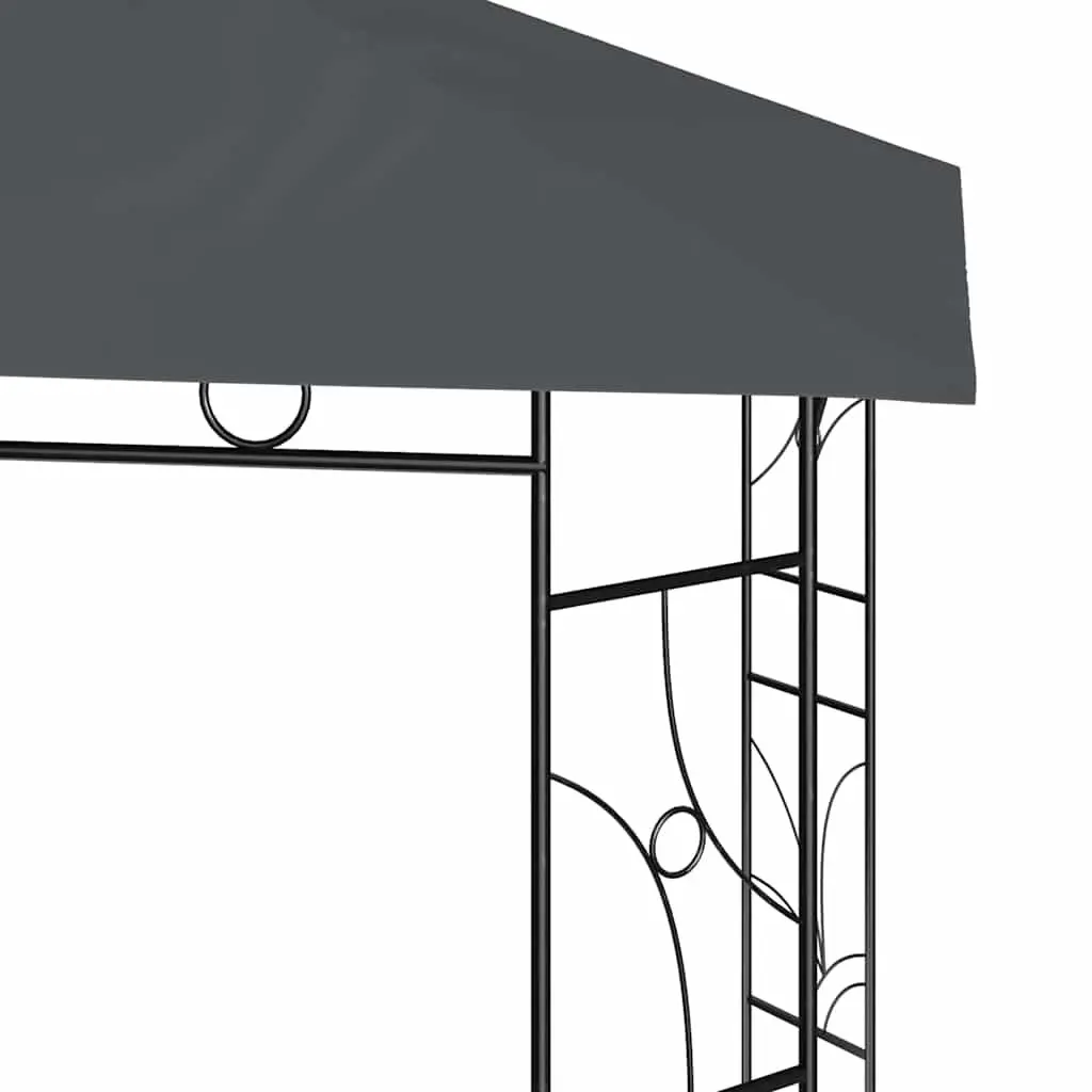 Gazebo Steel 3x3x2.7m Anthracite Outdoor Canopy Tent Shelter