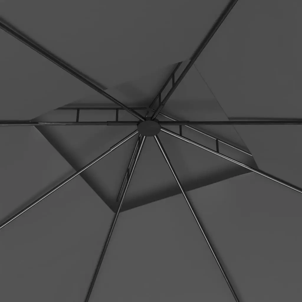 Gazebo Steel 3x3x2.7m Anthracite Outdoor Canopy Tent Shelter
