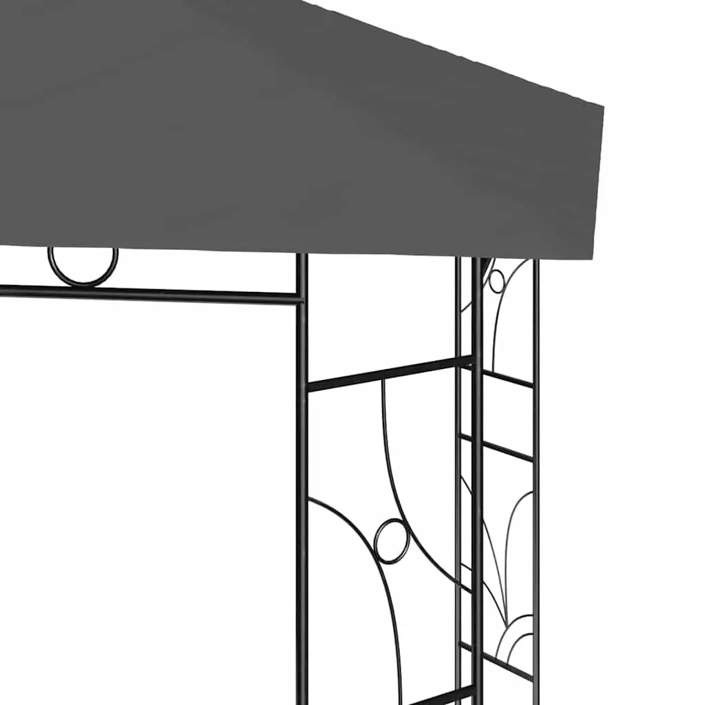 Anthracite Garden Gazebo 4x3x2.7m Outdoor Canopy