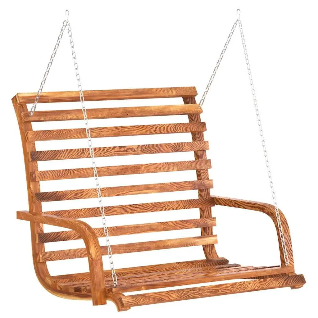 Wooden Swing Bench for Outdoor Relaxation