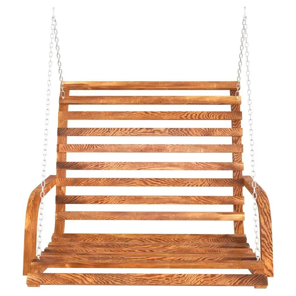Wooden Swing Bench for Outdoor Relaxation