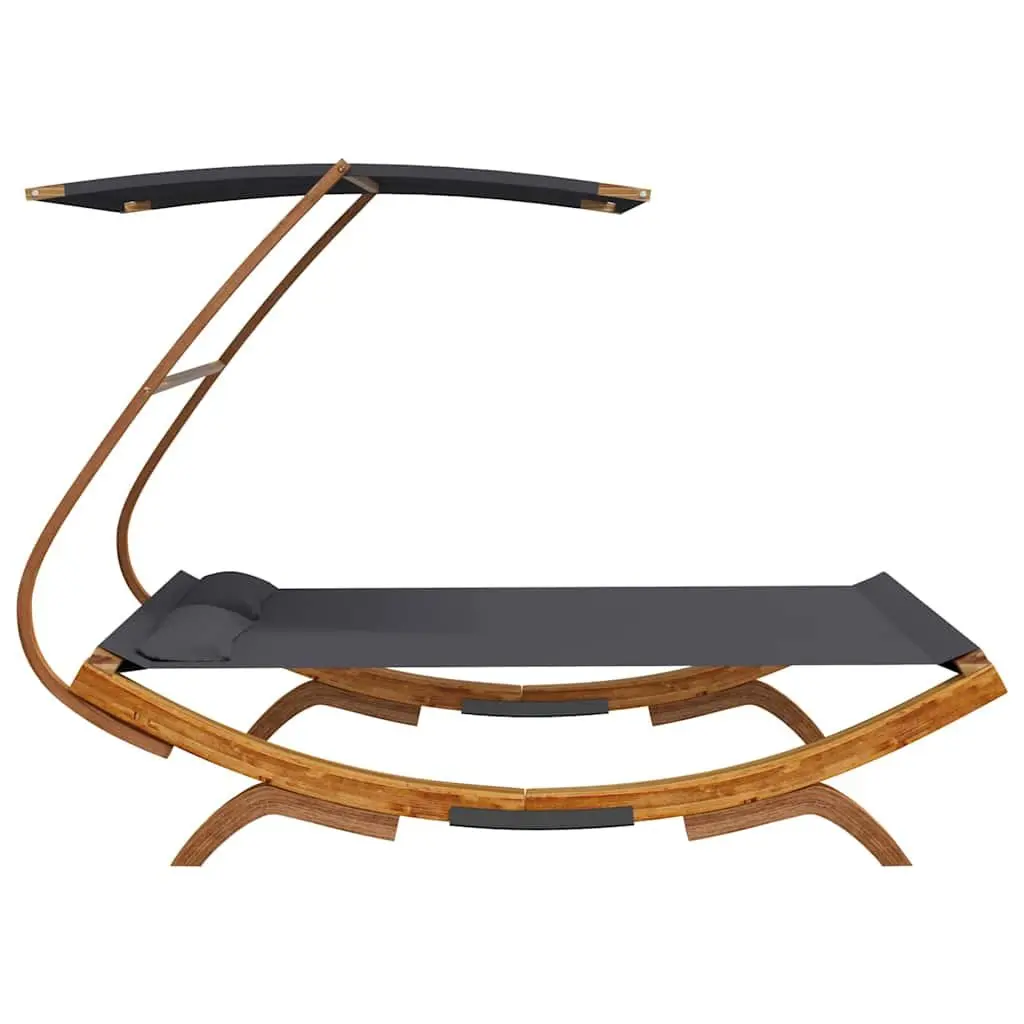 Outdoor Lounge Bed with Canopy for Relaxation