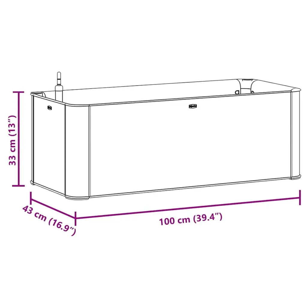 White Raised Garden Bed with Self-Watering System