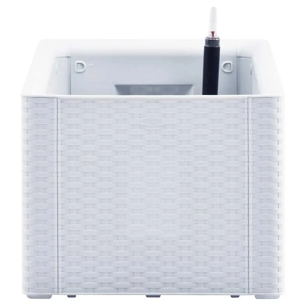 White Raised Garden Bed with Self-Watering System