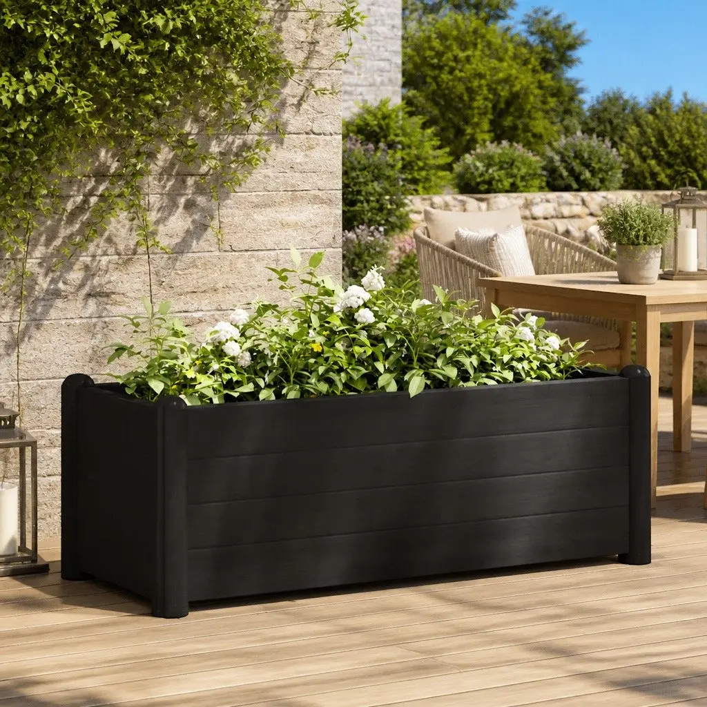 Raised Garden Bed Planter Polypropylene 100x43x35cm Anthracite