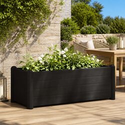 Durable Raised Garden Bed Planter in Anthracite 100x43x35cm